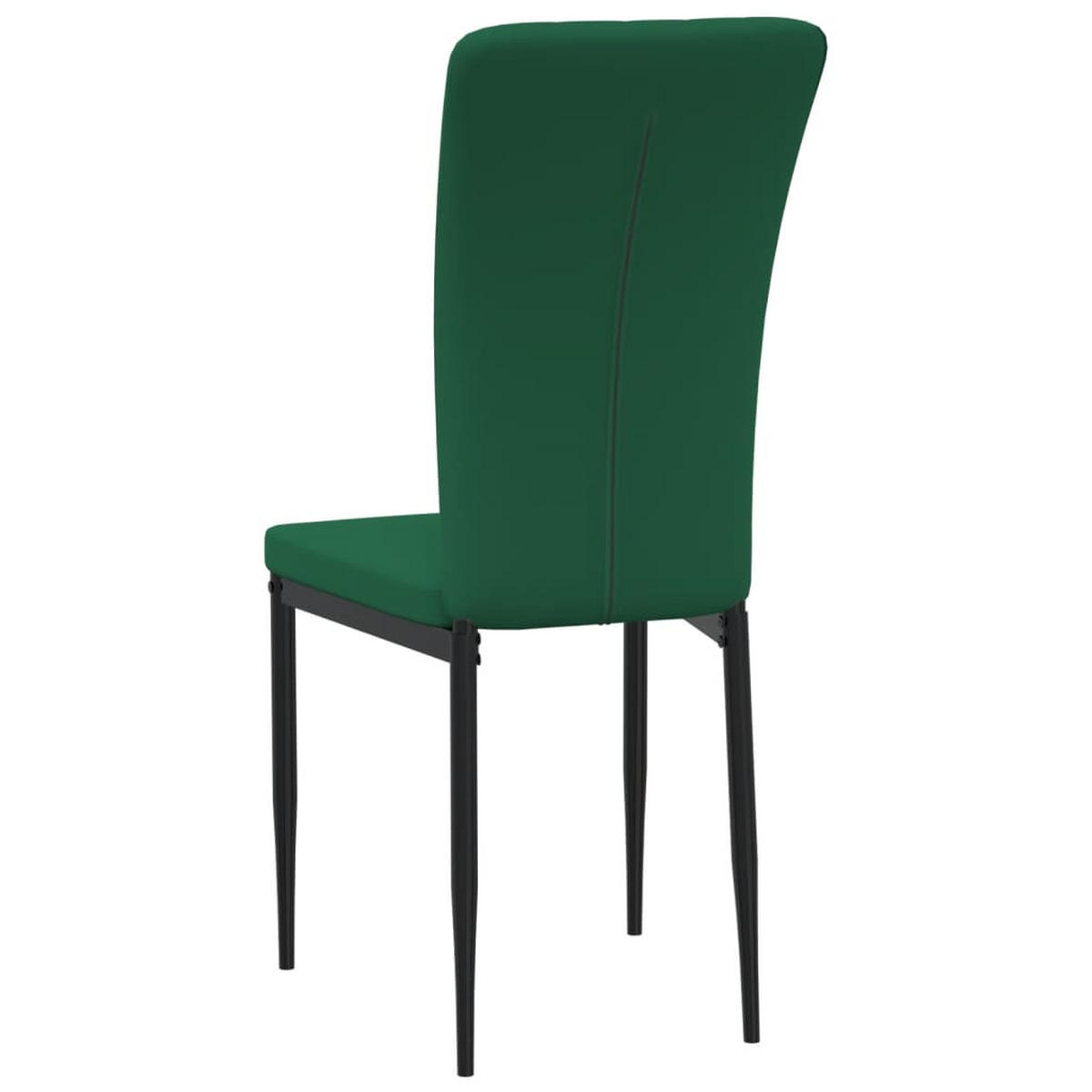 ESSZIMMERSTÜHLE 4 Stk. Dunkelgrün Samt 42*58*95.5cm - Grün, Metall (42/95.5/58cm) - ZMH
