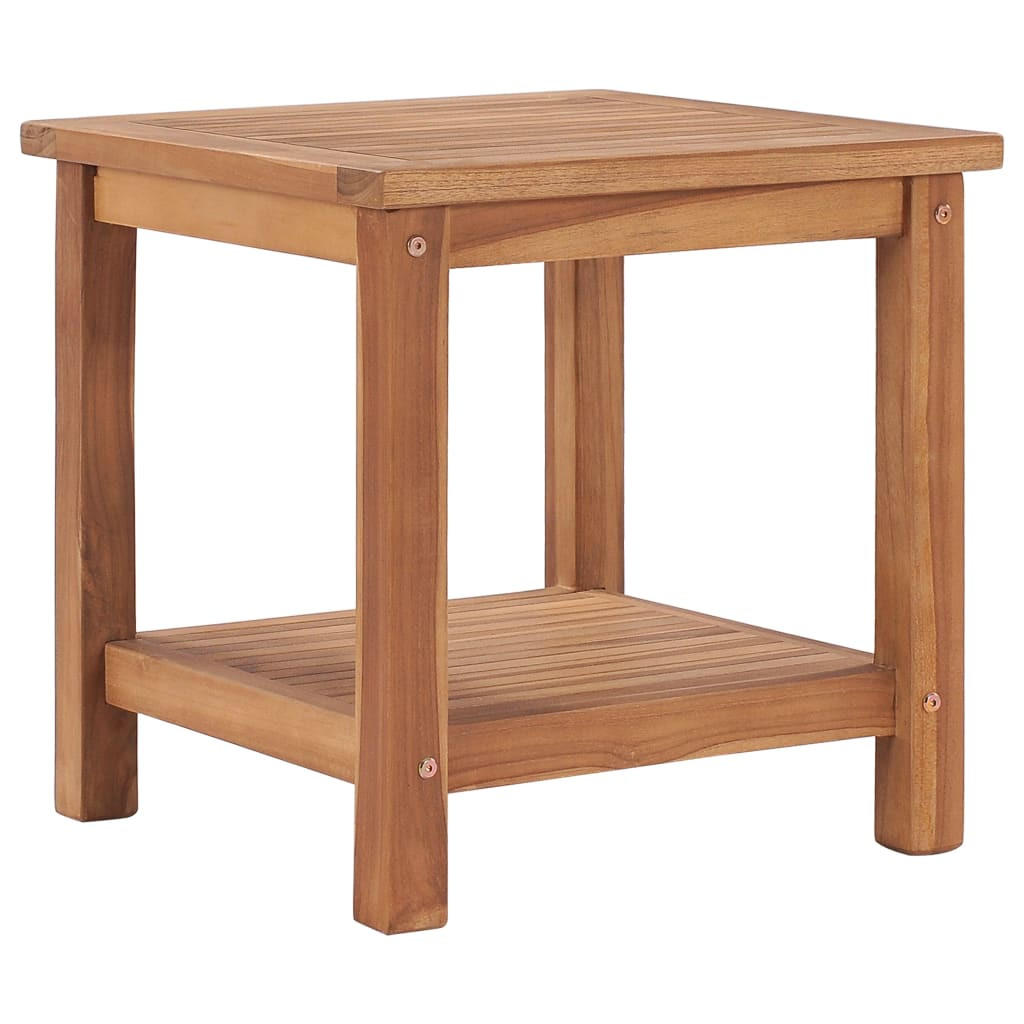 COUCHTISCH 45x45x45 cm Massivholz Teak - Braun, Holz (45/45/45cm) - furnicato