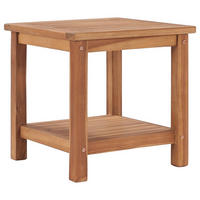 COUCHTISCH 45x45x45 cm Massivholz Teak - Braun, Holz (45/45/45cm) - furnicato