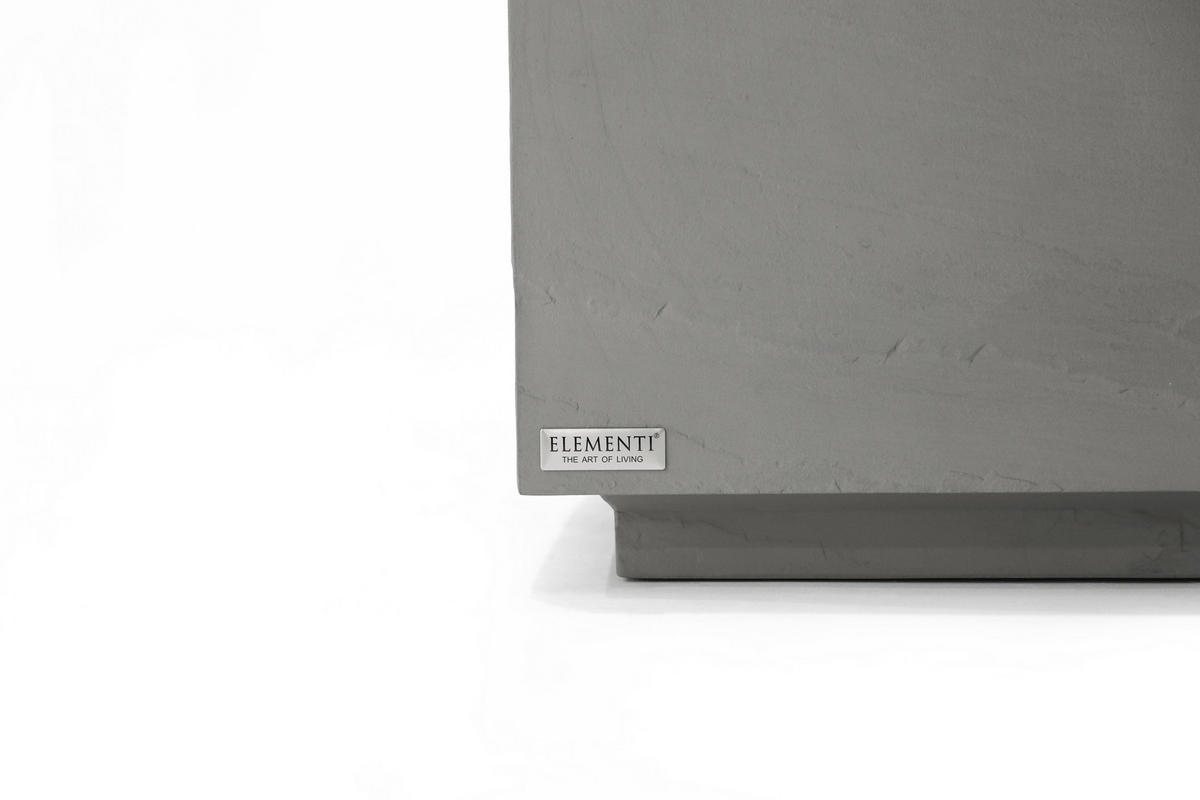 COUCHTISCH COLORADO aus GF-Beton Quadratisch, Wetterbeständig, 86x86x41 cm - Grau, Naturmaterialien (86/86/41cm) - Elementi