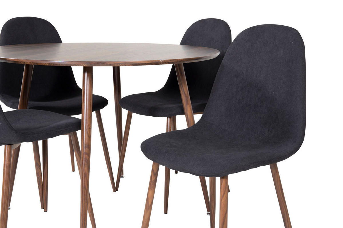 TISCHGRUPPE Schwarz - Schwarz, Holzwerkstoff (100/75/100cm) - ebuy24