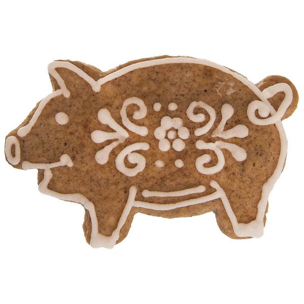 AUSSTECHFORM Schweinchen 7 cm Silber - Silberfarben, Metall (4.5/1.5/7cm) - Orion 