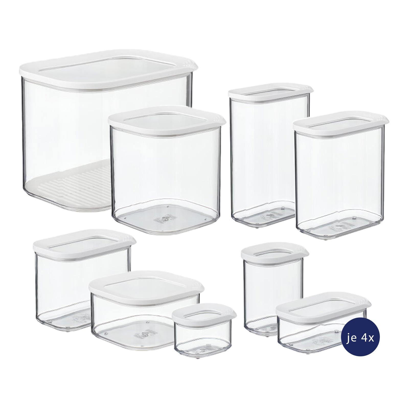 VORRATSDOSEN SPARSET Modula transparent 36er Set - Transparent, Kunststoff (1/1/1cm) - Mepal
