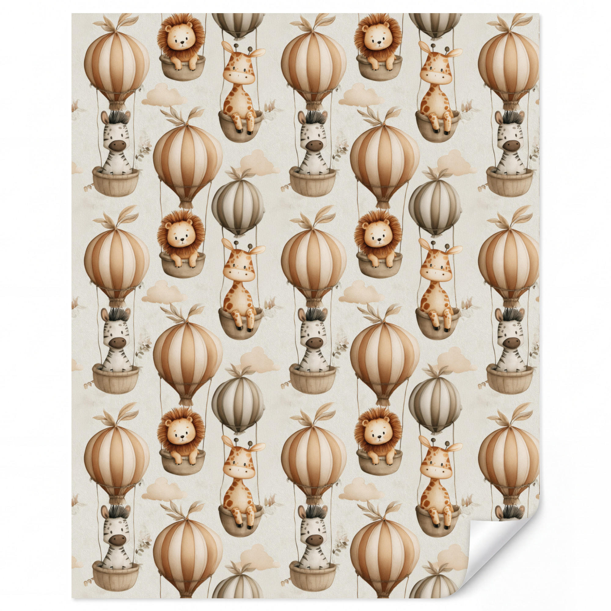 OnlyWow Kindertapete Beige 240x280 cm