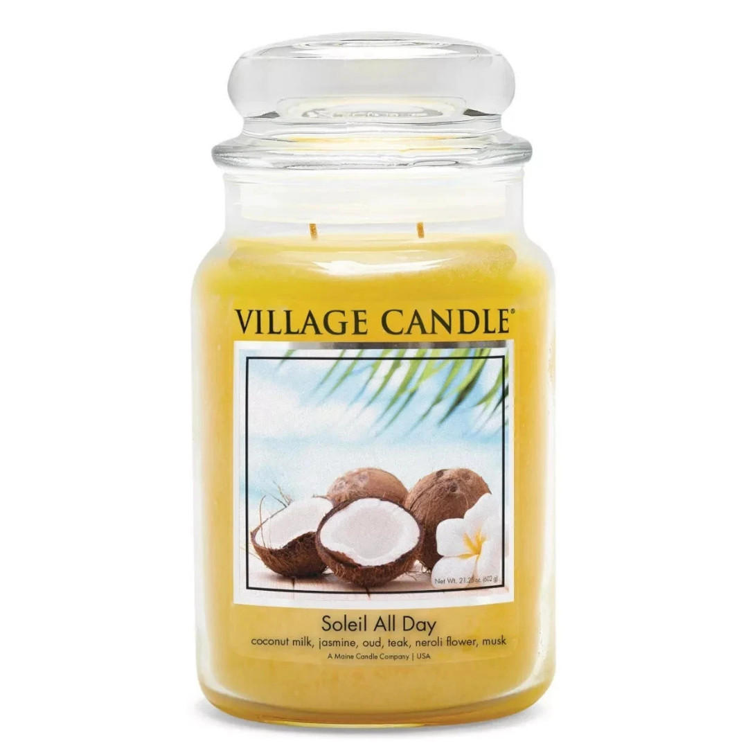 DUFTKERZE Soleil All Day Gelb 602 g Glas - Gelb, Glas/Paraffin (17.5cm) - Village Candle