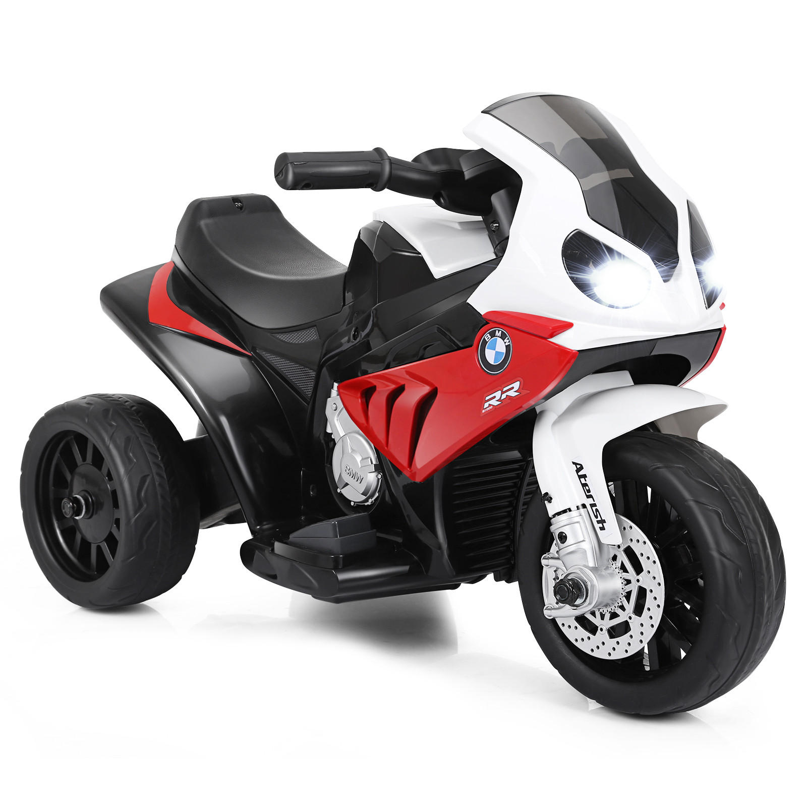 KINDERMOTORRAD BMW 6V Rot - Rot, Kunststoff (37/44/66cm) - COSTWAY