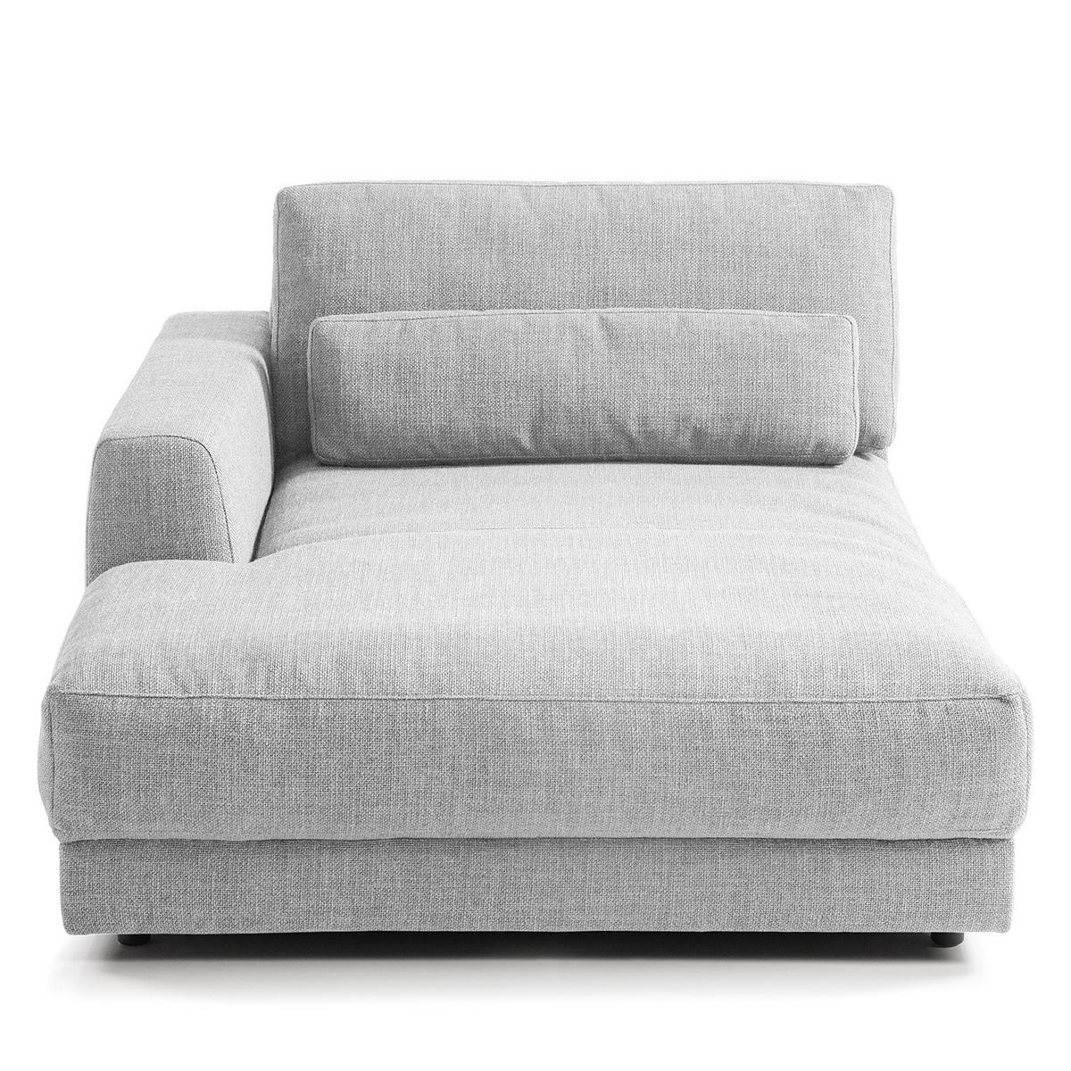 MODULLONGCHAIR - Hellgrau, Textil (126/80/182cm) - home24