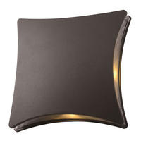 LED AUSSEN-WANDLEUCHTE Aludruckguss Schwarz - Schwarz, Metall (20.5/20.5/7.4cm)