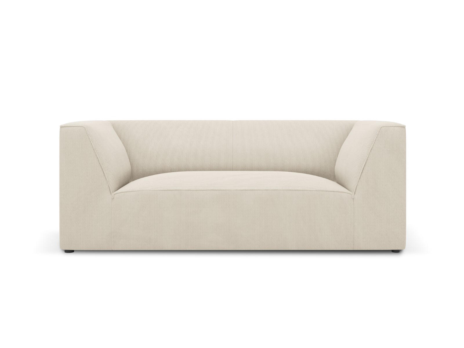 SOFA Ruby aus Cord leichtes beige 2 Sitzplätze - Creme, Textil (93/69/174cm) - Micadoni