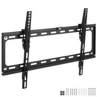 TV-WANDHALTERUNG, bis 70 kg,schwarz - Schwarz, Metall (42/2.5/64.7cm) - tectake