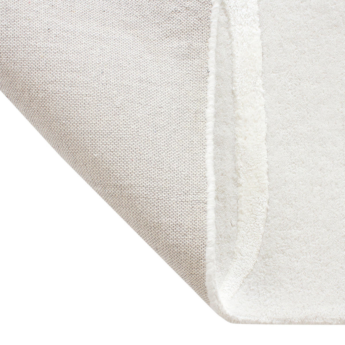 TEPPICHE Wolle und Viskose Gebrochenes Weiß 160cm - Weiß, Textil (160/230cm) - Sia Home