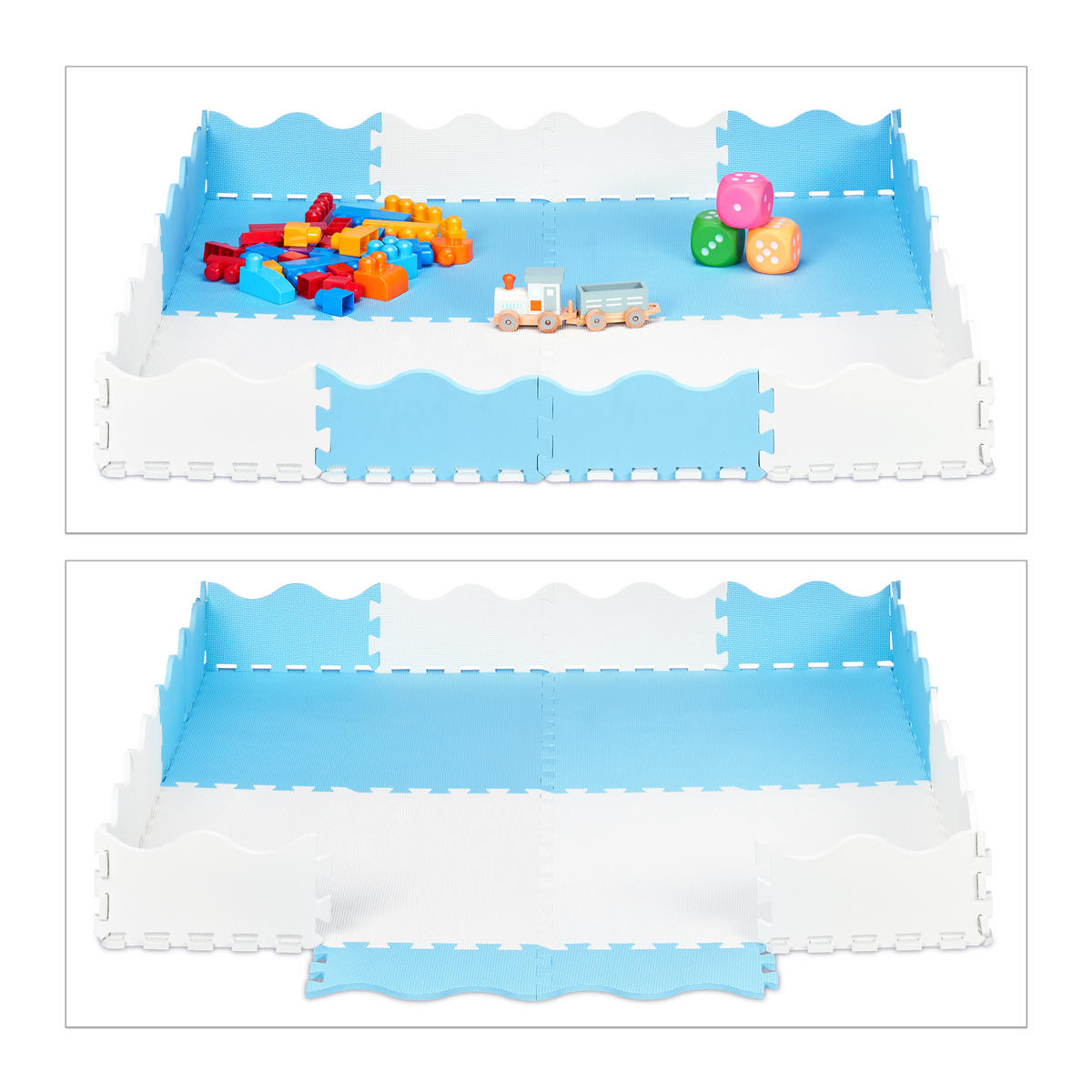 PUZZLEMATTE - Multicolor, Kunststoff (150/150cm) - Relaxdays