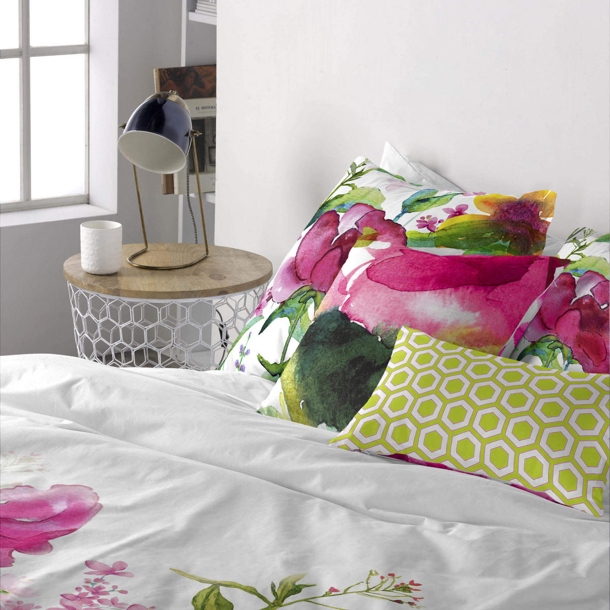 KISSENBEZUG cassia 50x50 + 50x30 cm mehrfarbig - Multicolor, Textil (50/50cm) - Happy Friday