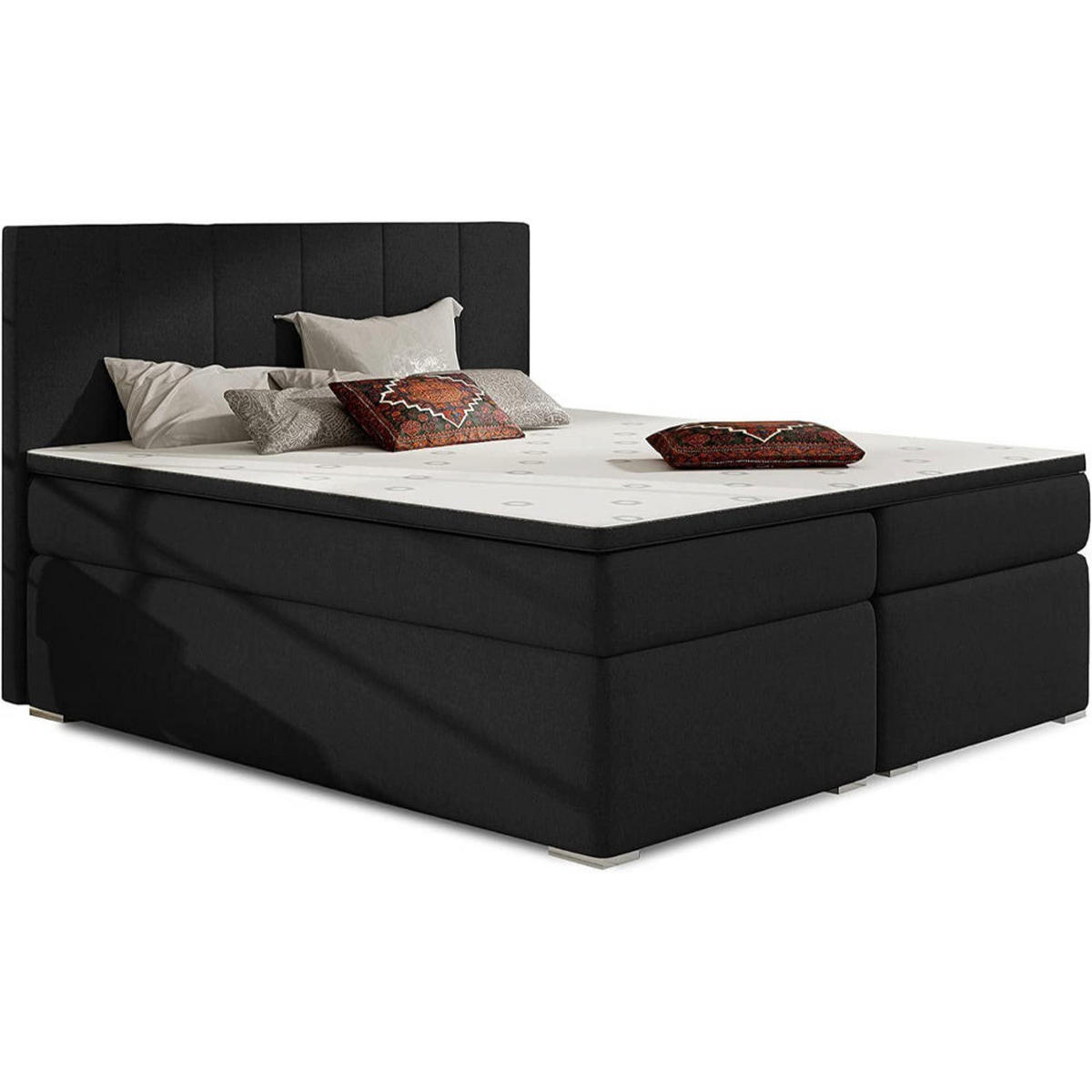 BOXBETT Alice Bonellfederkern - Schwarz, Holz/Holzwerkstoff (140/200cm) - Best For Home