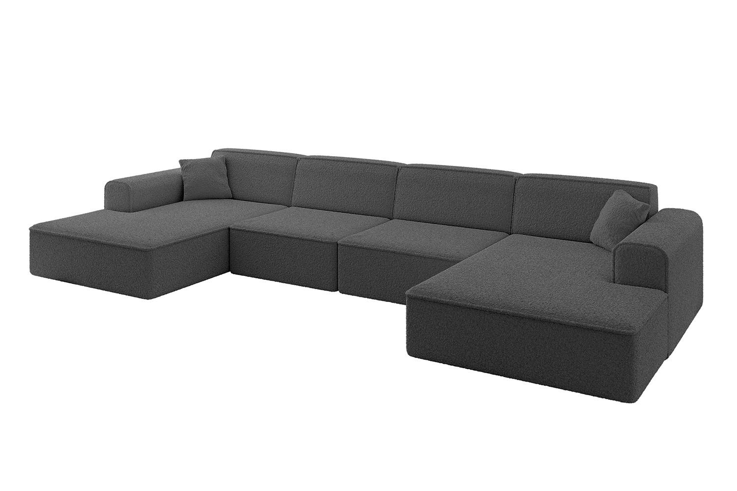 ALTDECOR SEDACÍ souprava IREA-U2-v3 – 386 x 165 x 77 cm, šedá
