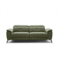 SOFA AVENA 3-Sitzer, olivgrün - Olivgrün, Holzwerkstoff/Textil (204/80/108cm) - Courtois Laville
