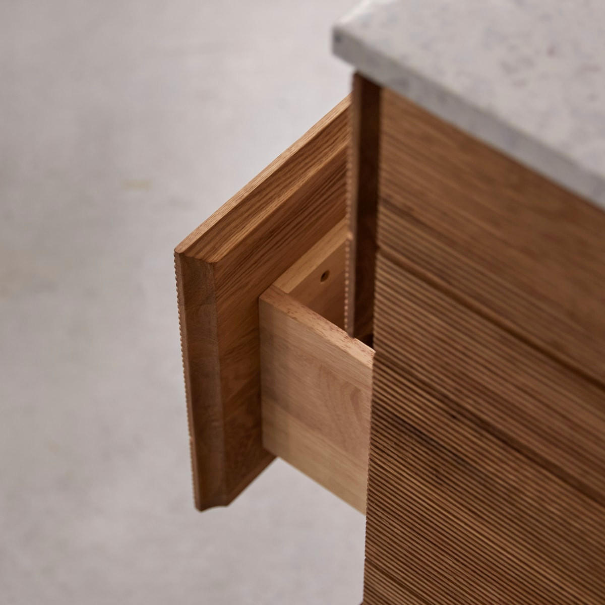 BADEZIMMERMÖBEL Karl Natur aus Eiche - Naturfarben, Holz (60/90/46cm) - Tikamoon