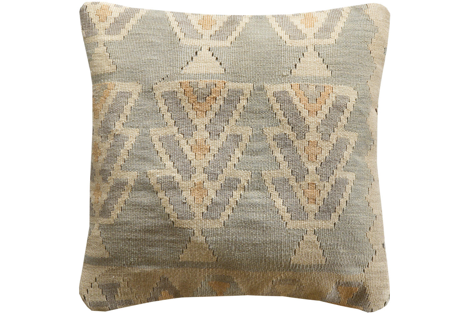 KELIM-KISSEN Mehrfarbig 65/65 cm Schurwolle - Multicolor, Textil (65/65cm) - Looma