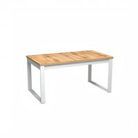 ESSTISCH rechteckig Eiche Wotan Weiß ausziehbar - Eiche Wotan/Weiß, Holzwerkstoff (90/240/77cm) - designimpex
