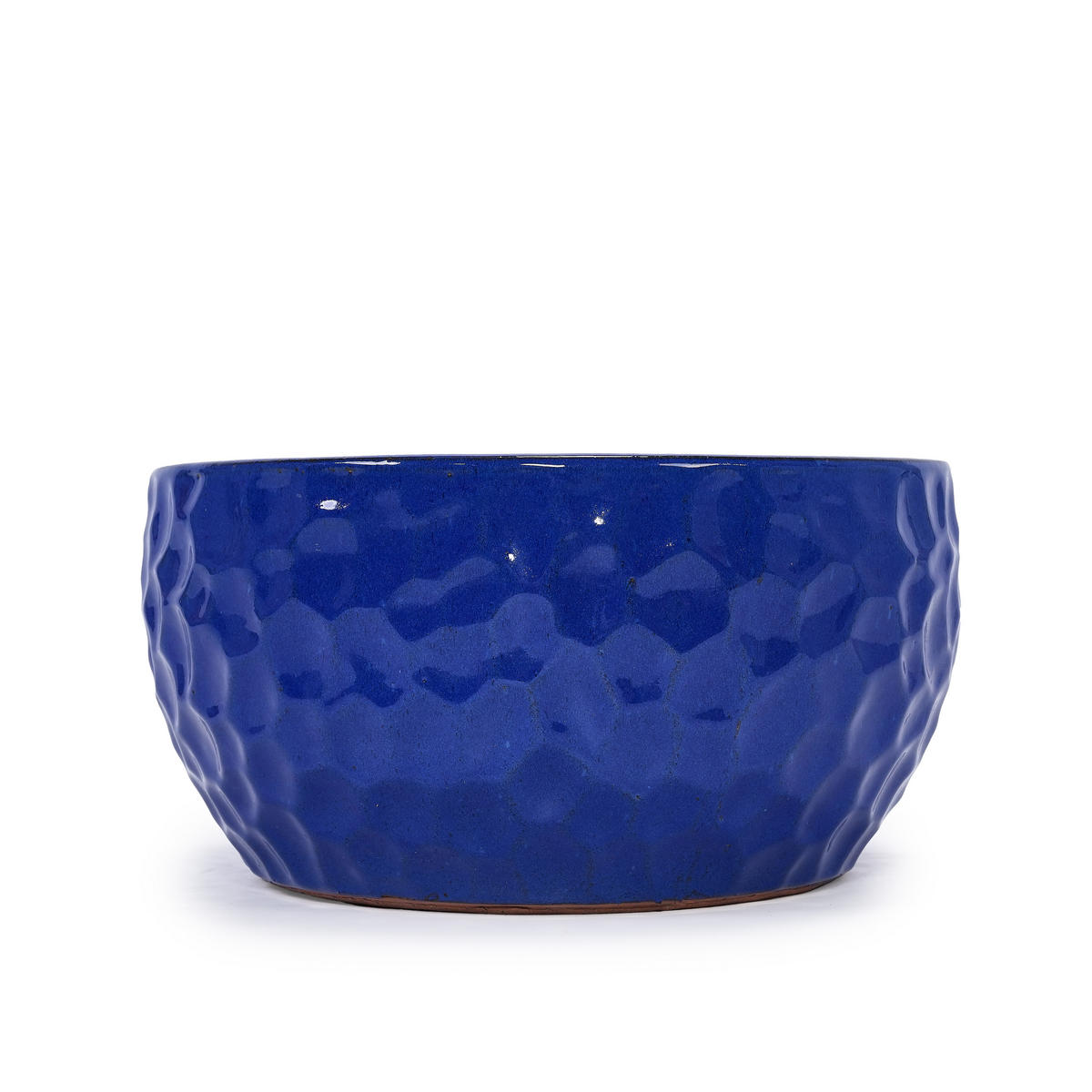 BLUMENTOPF Ø 38,1/30,5/25,4 cm Antikblau (3 Stück) - Dunkelblau, Keramik (38/19cm) - Oxeza
