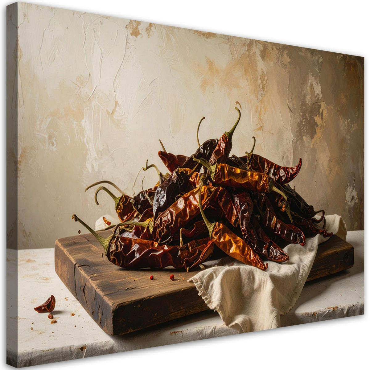 LEINWANDBILD Essen & Trinken 100x70cm - Beige, Textil (100/70cm) - Feeby