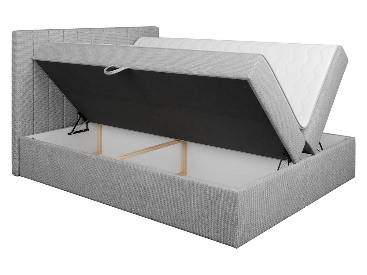 BOXBETT Everest - Beige/Schwarz, Holzwerkstoff/Kunststoff (140/200cm) - MIRJAN24