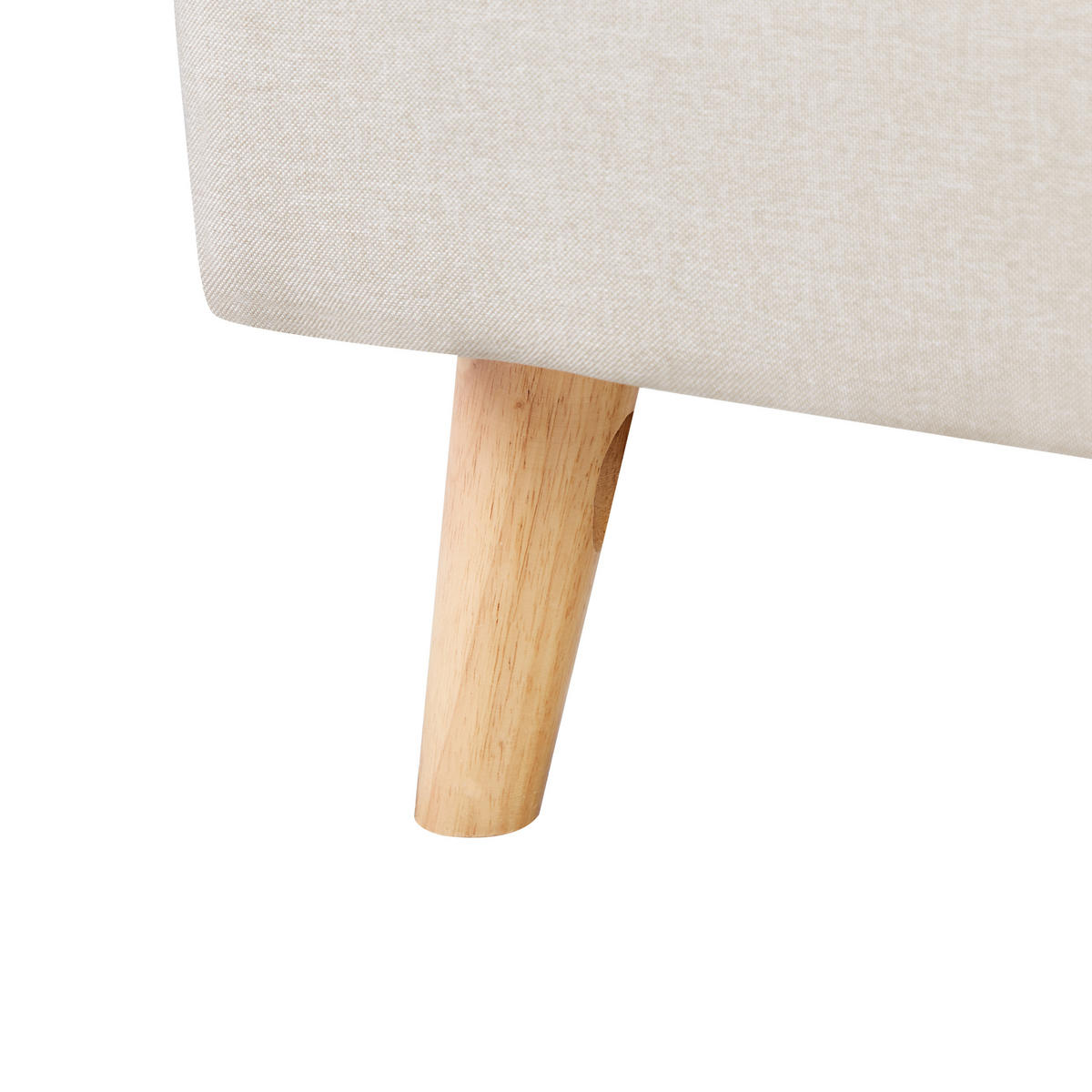 POLSTERBETT mit Lattenrost 140x200 cm Beige Rennes - Beige, Textil (140/200cm) - Beliani