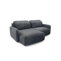 ECKSOFA Simone Mit Schlaffunktion - Anthrazit, Holzwerkstoff/Textil (240/165cm) - Fun Möbel