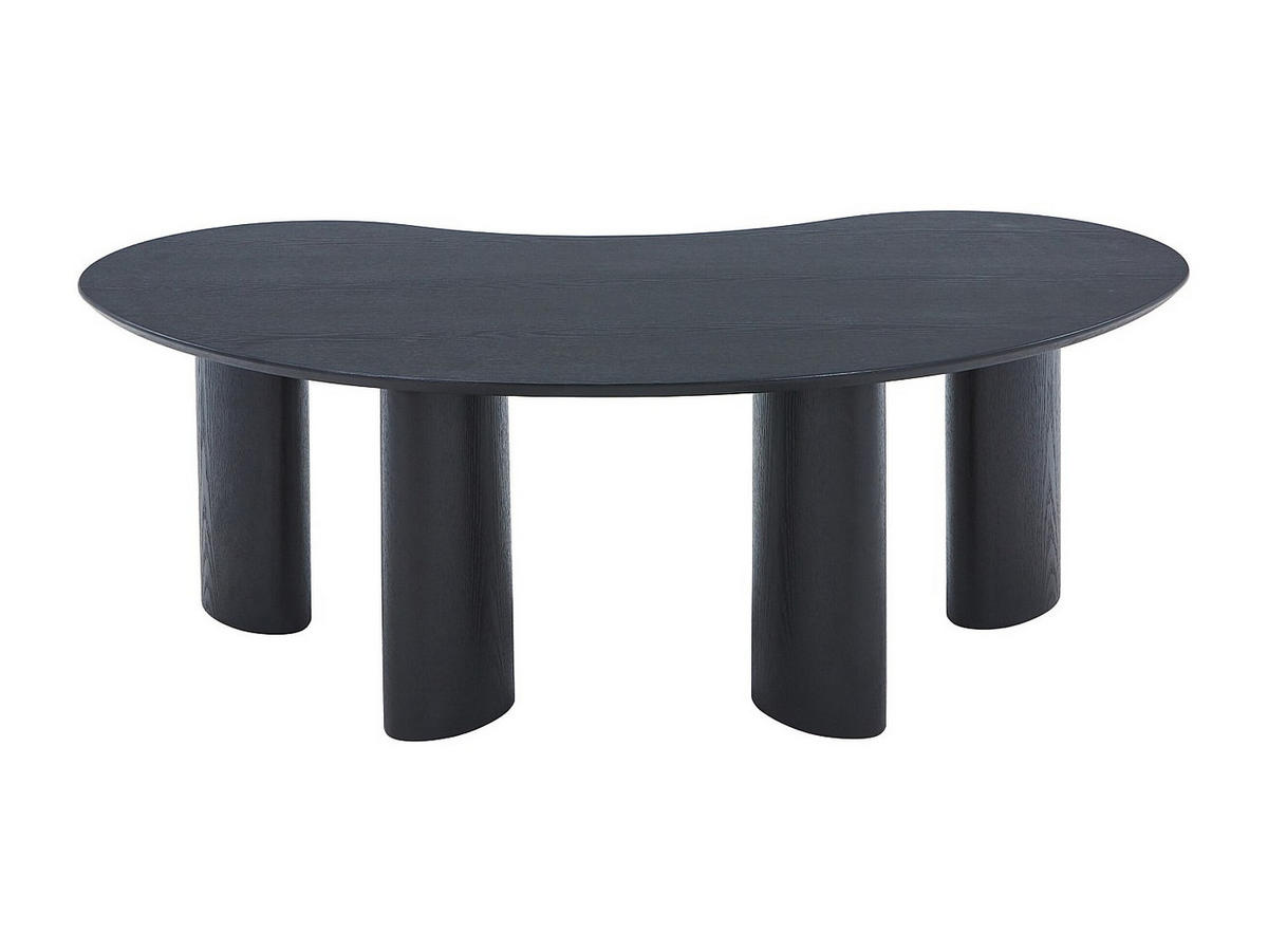 COUCHTISCH mit Eschenfurnier - Schwarz - CALYNOR - Schwarz, Holz (120/70/40cm) - Vente-Unique