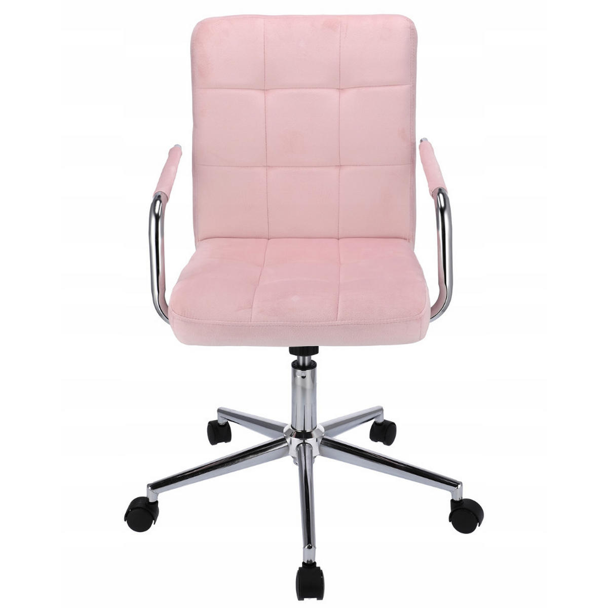 DREHSTUHL Quatro - rosa - Chromfarben/Pink, Textil/Metall (70/99/60cm) - JuMi