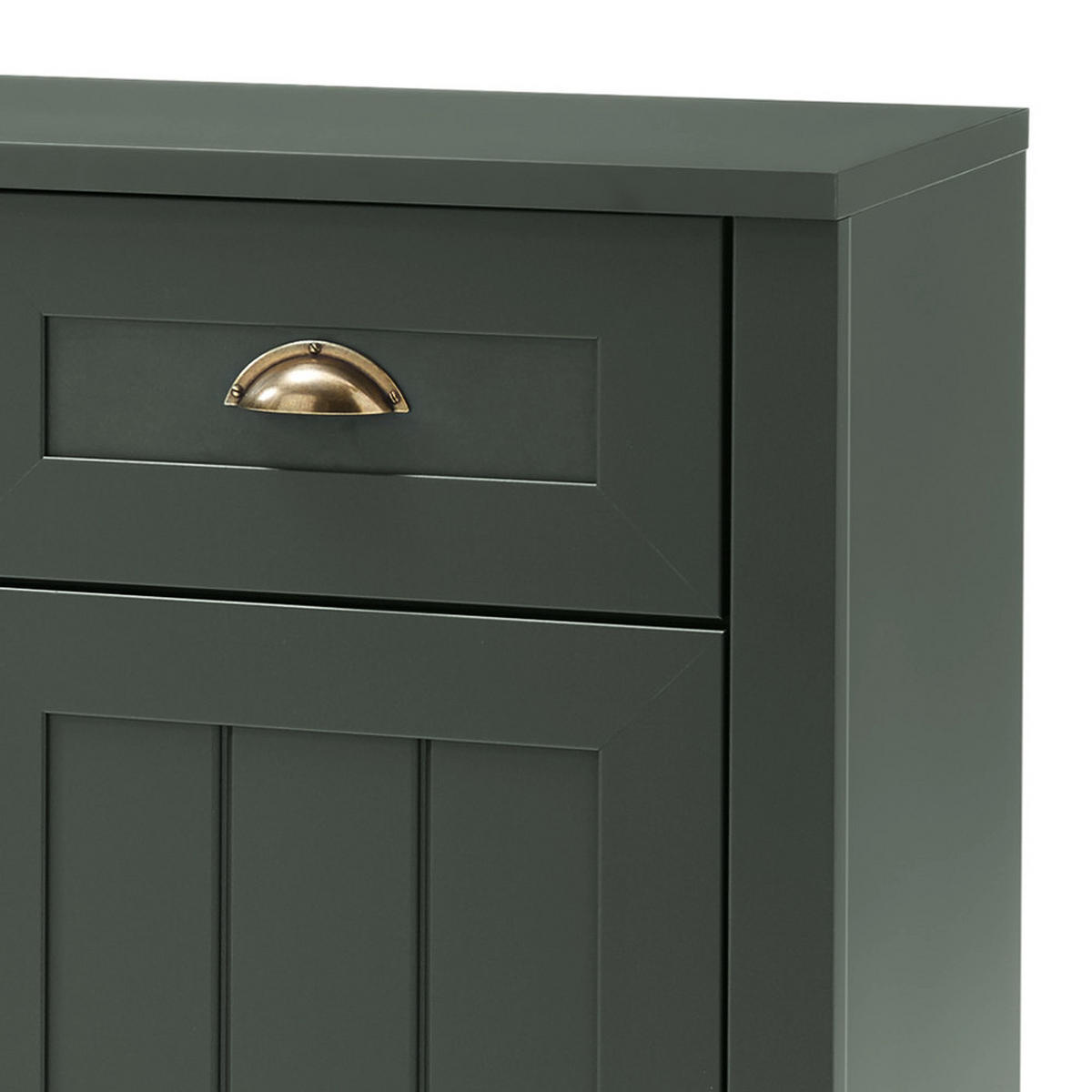 BUFFET Athen-61 - Grün, Holzwerkstoff (130/196/43cm) - Lomado