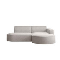 ECKSOFA MODENA L STUDIO Stoff Verita Beige Rechts - Beige, Holz (236/165cm) - Kaiser Möbel