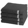 HANDTUCH Sinfonie 4er-Set - Dunkelgrau, Textil (50/100cm) - Ross