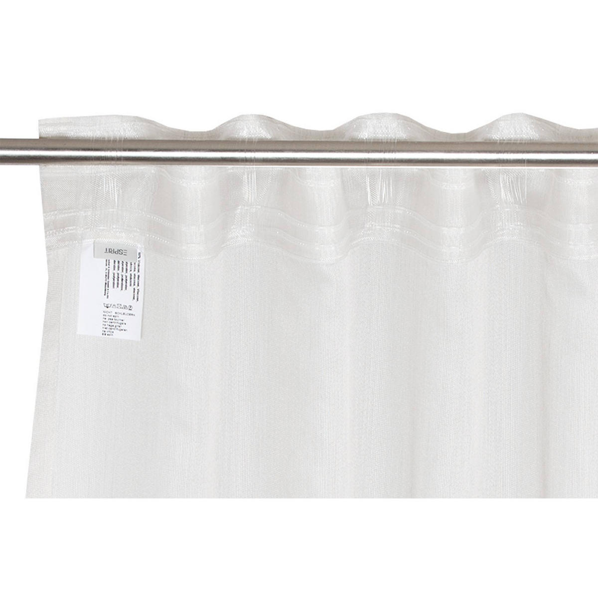 TRANSPARENTER SCHLAUFENVORHANG LIGHTLY - Naturfarben, Textil (130/1/250cm) - Esprit