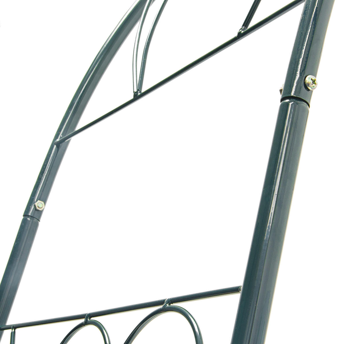 RANKBOGEN - Dunkelgrün, Metall (153/233/39cm) - Relaxdays