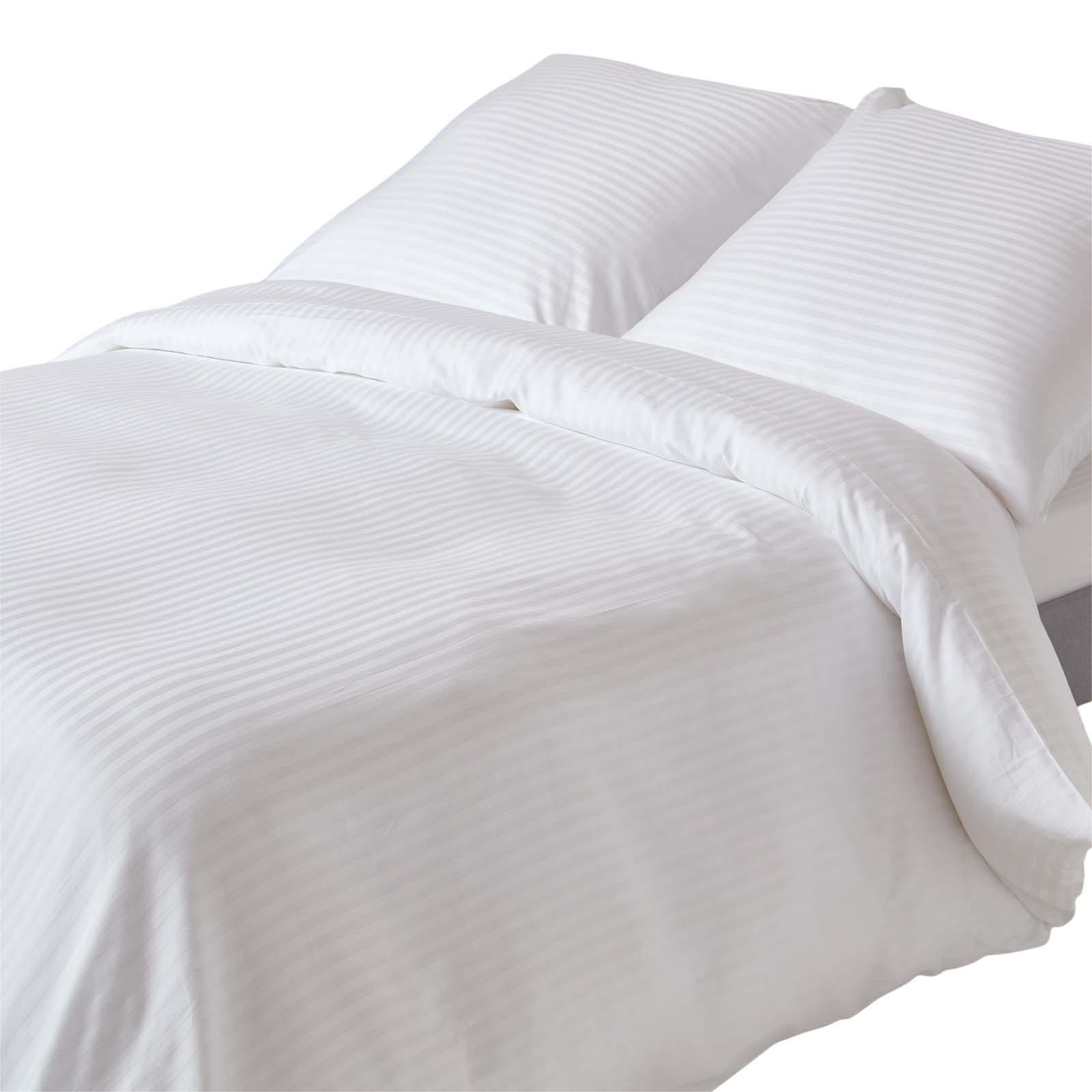 BETTWÄSCHE Damast Fadendichte 330 - Weiß, Textil (240/220cm) - Homescapes
