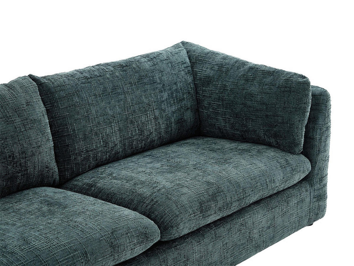 SOFA - 3 Personen - stoff - grün Nurabi - Grün, Textil (228/79/92cm) - Vente-Unique