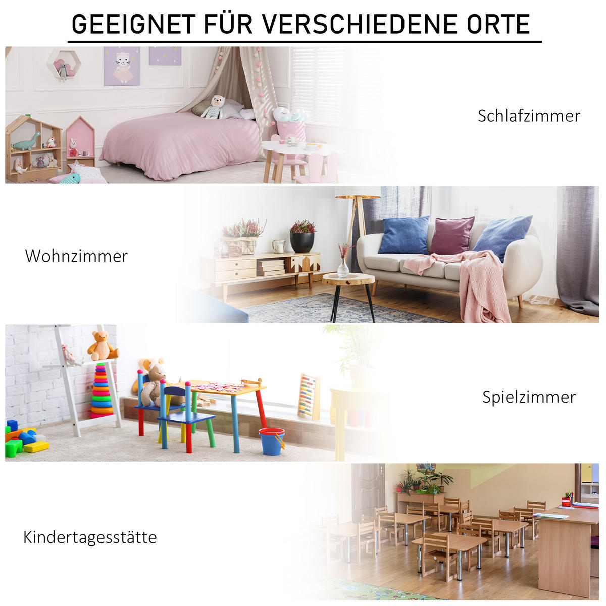 KINDERREGAL Eckregal mit 3 Aufbewahrungsboxen Kinderzimmer Spielzeugablage Weiß - Weiß, Holzwerkstoff/Textil (57.4/94/57.4cm) - HOMCOM