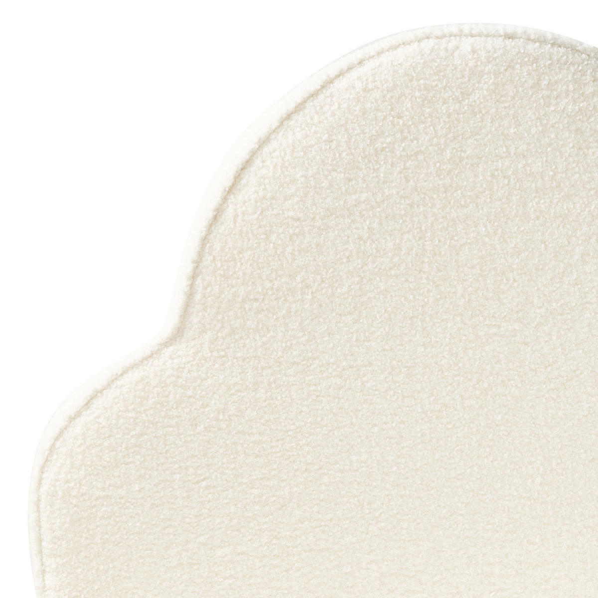 KINDERBETT 90/200 cm Cremeweiß Bellevue - Weiß/Braun, Textil (90/200cm) - Beliani