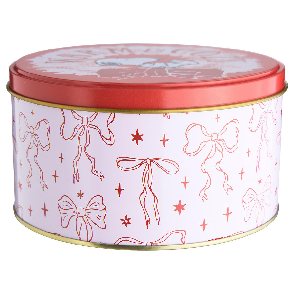 KEKSDOSE Peanuts Warm & Cozy - Pink/Rot, Metall (13/7/13cm) - Butlers
