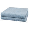 DUSCHTUCH Pure 2er-Set - Blau, Textil (80/150cm) - Cawö
