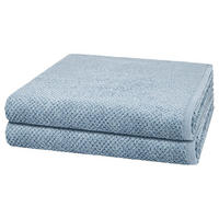 DUSCHTUCH Pure 2er-Set - Blau, Textil (80/150cm) - Cawö