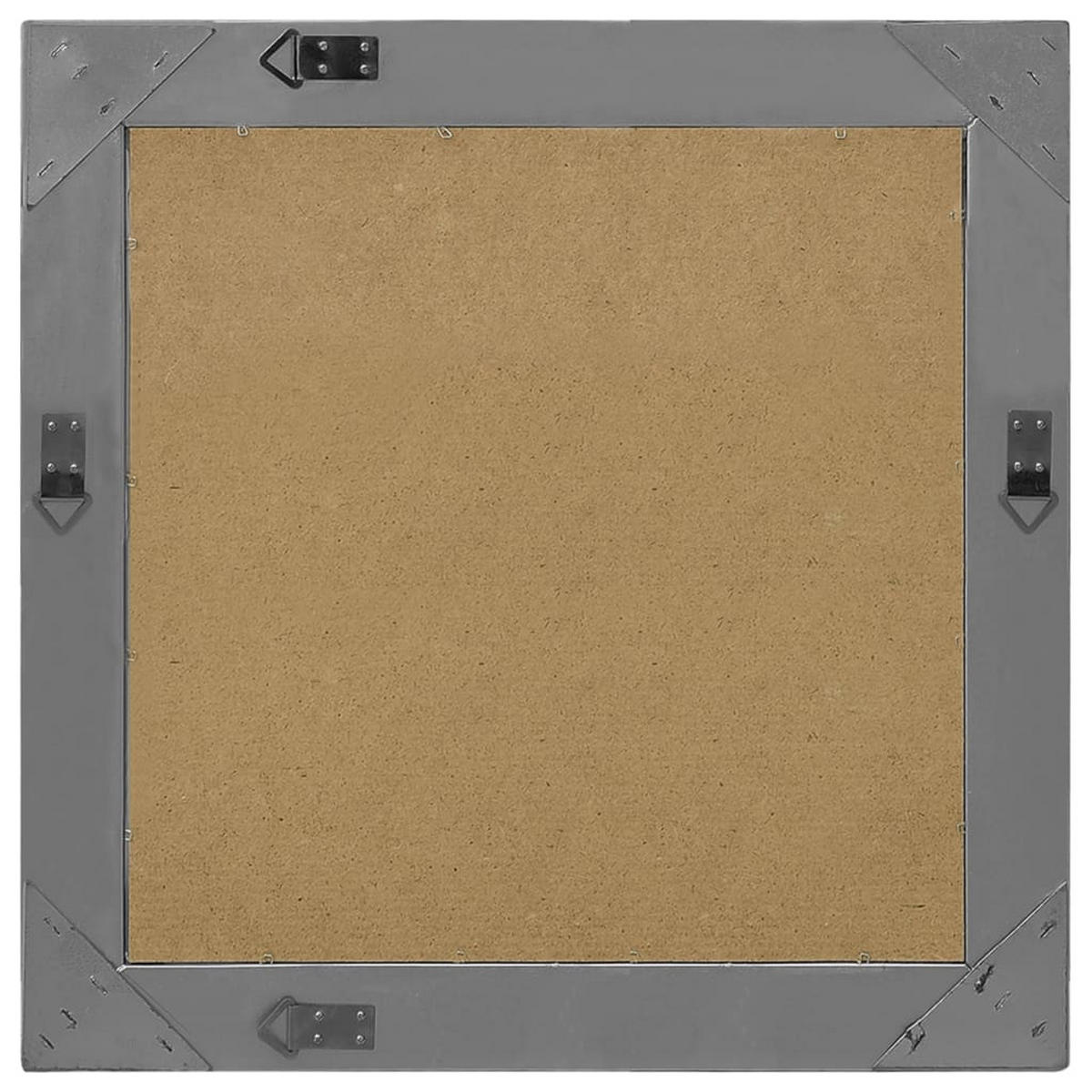 WANDSPIEGEL im Barock-Stil 60x60 cm Schwarz - Schwarz, Holz (60/1/60cm) - furnicato