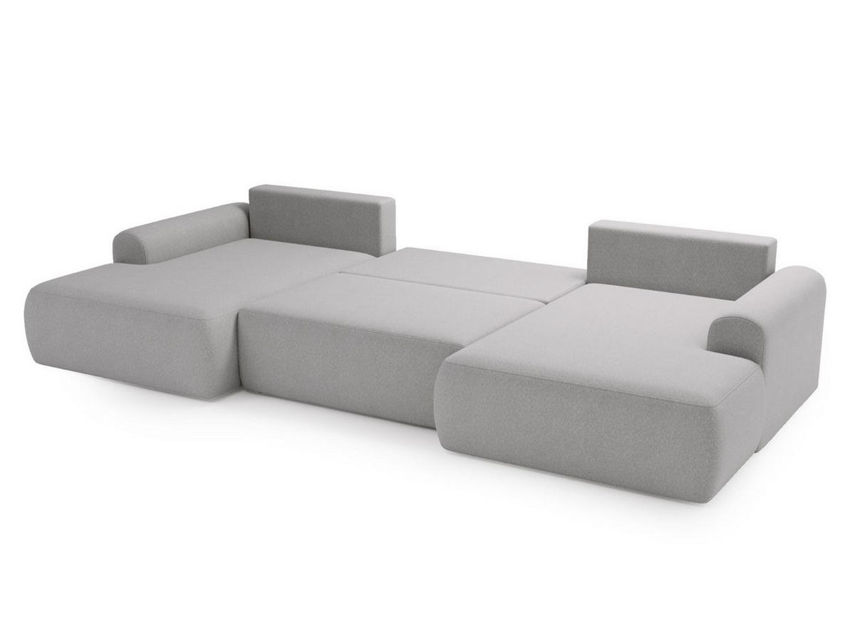 ECKSOFA U Savana Grau - Grau, Holz/Textil (344/177cm) - Graingold