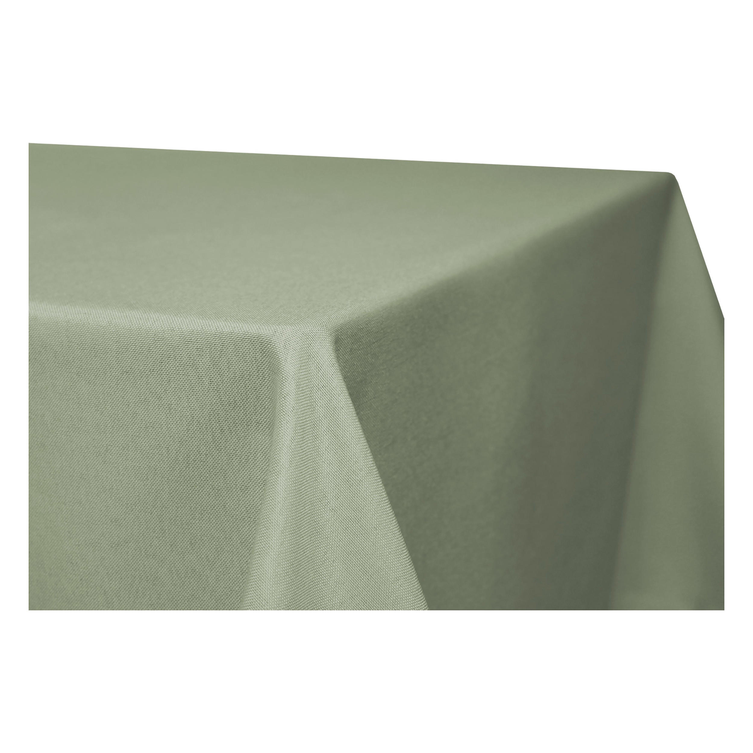 TISCHDECKE Leinenoptik 110/160 cm eckig Hellgrün - Hellgrün, Textil (110/160cm) - TiborTex