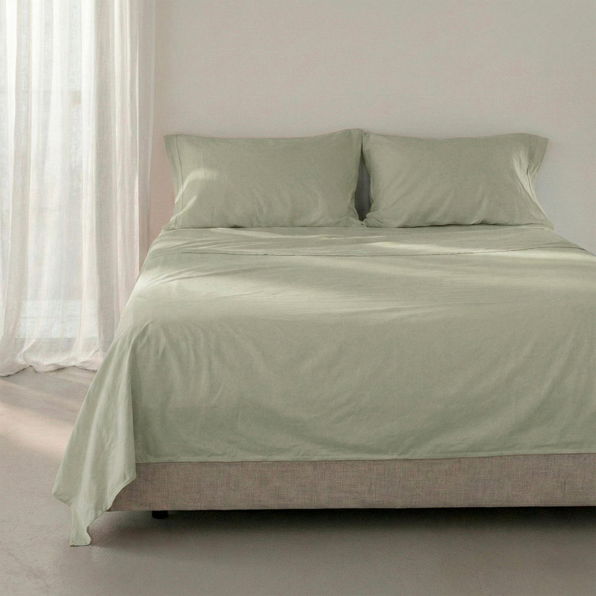OBERLAKEN Basic Lehmbeige 210x270 cm (Komfortgrösse) - Beige, Textil (210/270cm) - Happy Friday
