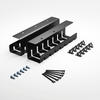 KABELKANAL Set C, Schwarz - Schwarz, Metall (43/10/12cm) - Albatros
