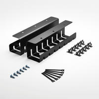 KABELKANAL Set C, Schwarz - Schwarz, Metall (43/10/12cm) - Albatros