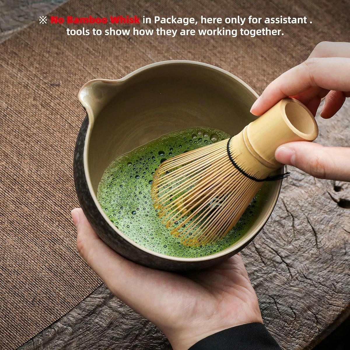 MATCHA-SCHALE Set Rocky-Schwarz/Grau 510 ml - Multicolor, Keramik (14.5/10.4/14.5cm)