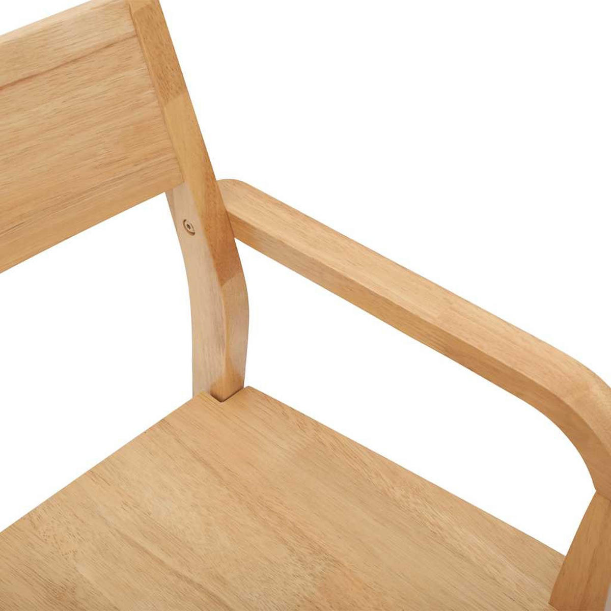 ESSZIMMERSTÜHLE 2Er Set Natur Massivholz Gummibaum - Braun, Holz (57/80.5/51cm) - vidaXL